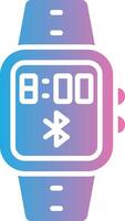 Bluetooth Glyph Gradient Icon Design vector