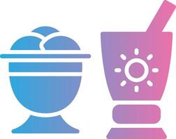 Sorbet Glyph Gradient Icon Design vector