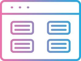 Tasks Line Gradient Icon Design vector