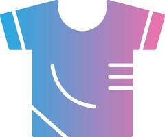 camisa glifo degradado icono diseño vector