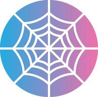 Spider Web Glyph Gradient Icon Design vector