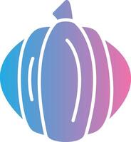 Pumpkin Glyph Gradient Icon Design vector