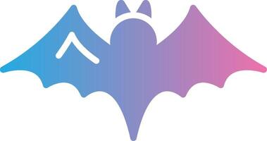 Bat Glyph Gradient Icon Design vector