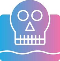 Living Dead Glyph Gradient Icon Design vector