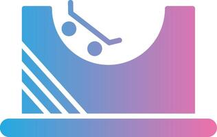 Skate Park Glyph Gradient Icon Design vector