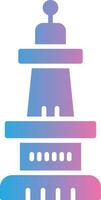 Monument Glyph Gradient Icon Design vector