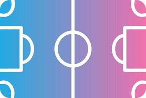 Soccer Field Glyph Gradient Icon Design vector