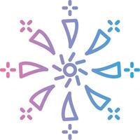 Firework Line Gradient Icon Design vector