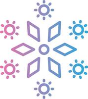Firework Line Gradient Icon Design vector