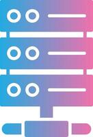 Server Rack Glyph Gradient Icon Design vector