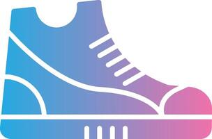 Sneaker Glyph Gradient Icon Design vector