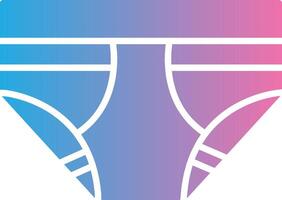 Underwear Glyph Gradient Icon Design vector