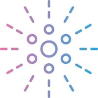 Firework Line Gradient Icon Design vector