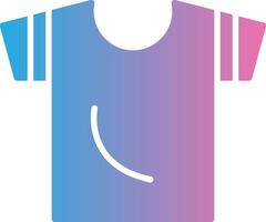 Shirt Glyph Gradient Icon Design vector