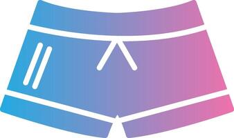 Short Glyph Gradient Icon Design vector