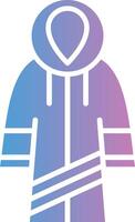 Raincoat Glyph Gradient Icon Design vector