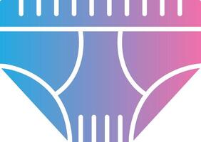 Underwear Glyph Gradient Icon Design vector