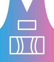 Sleeveless Glyph Gradient Icon Design vector