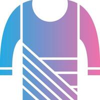 Sweater Glyph Gradient Icon Design vector