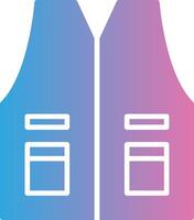 Sleeveless Glyph Gradient Icon Design vector