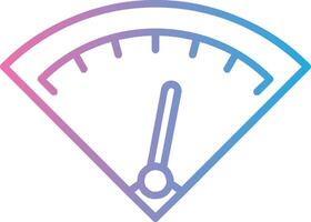 Gauge Line Gradient Icon Design vector