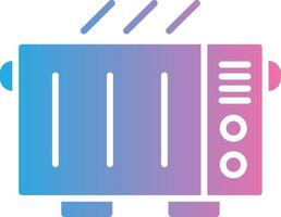 Electric Heater Glyph Gradient Icon Design vector