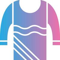 Sweater Glyph Gradient Icon Design vector