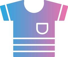 Shirt Glyph Gradient Icon Design vector