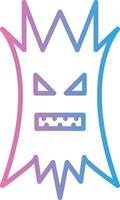 Tree Halloween Line Gradient Icon Design vector