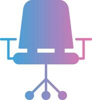 Chair Glyph Gradient Icon Design vector