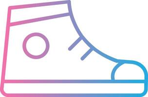 Support Shoes Line Gradient Icon Design vector