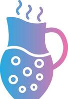 Jug Glyph Gradient Icon Design vector