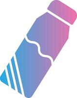 Bottle Glyph Gradient Icon Design vector