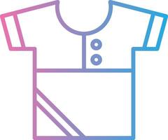 Shirt Line Gradient Icon Design vector