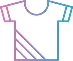 Shirt Line Gradient Icon Design vector