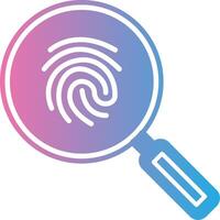 Magnifying Glass Glyph Gradient Icon Design vector