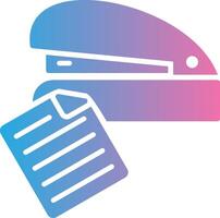 Stapler Glyph Gradient Icon Design vector