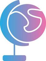 World Glyph Gradient Icon Design vector