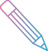 lápiz línea degradado icono diseño vector
