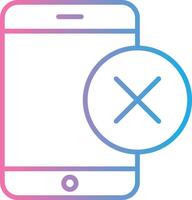 Smartphone Line Gradient Icon Design vector