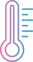 Thermometer Line Gradient Icon Design vector