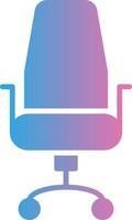 Chair Glyph Gradient Icon Design vector