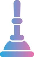 Plunger Glyph Gradient Icon Design vector
