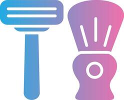 Shaving Glyph Gradient Icon Design vector