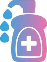 Liquid Soap Glyph Gradient Icon Design vector