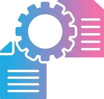 File Management Glyph Gradient Icon Design vector