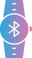 Bluetooth Glyph Gradient Icon Design vector