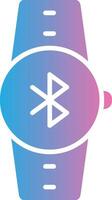 Bluetooth Glyph Gradient Icon Design vector