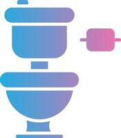 Toilet Glyph Gradient Icon Design vector