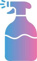 Spray Glyph Gradient Icon Design vector